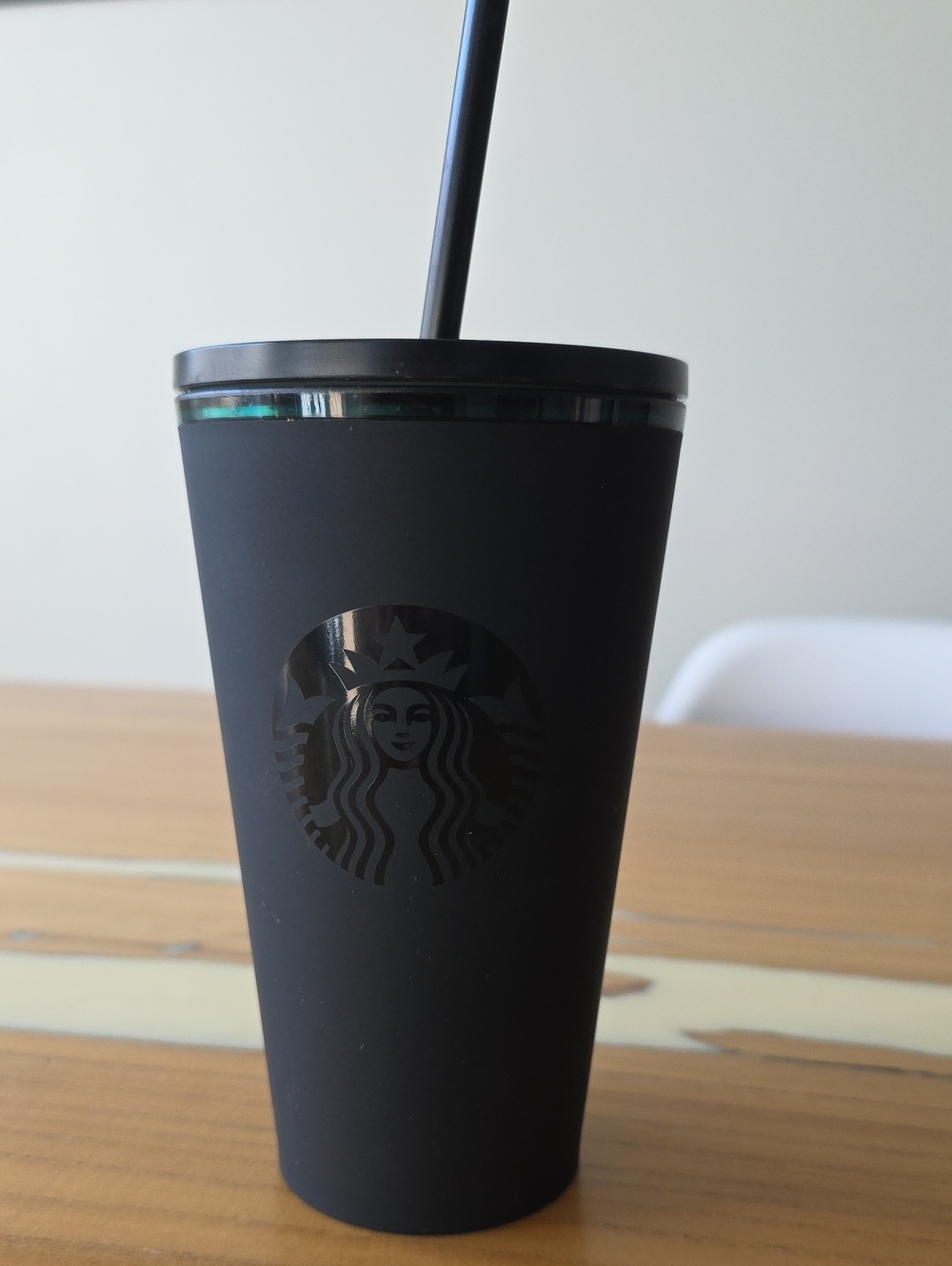 Starbucks Black Reusable Tumbler with Black Straw